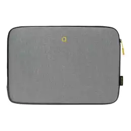 DICOTA Skin FLOW - Housse d'ordinateur portable - 13" - 14.1" - gris, jaune (D31743)_2